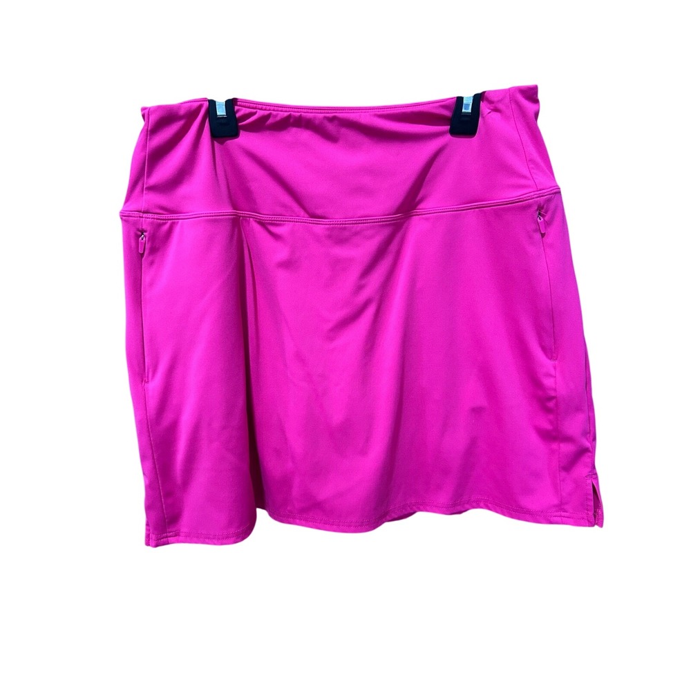 Santiny Women Hot Pink Athletic Skort Tennis Golf Running Skirt Size Large